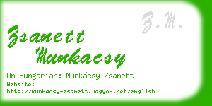 zsanett munkacsy business card