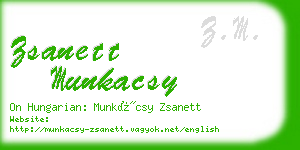 zsanett munkacsy business card